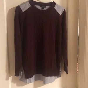 J.Crew Small Maroon Long Sleeves Top